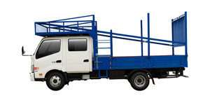 300 Series Crew Cab, Bamboo Scaffolding Body (LEFT)