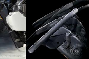Seat slide adjustment, steering wheel tilt and telescope adjustment