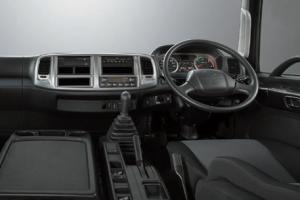 Ample cabin with wide windscreen window